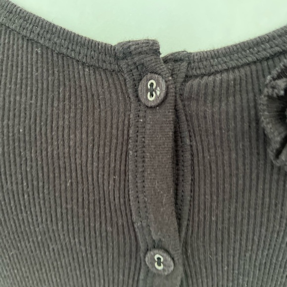 2 a Tee Boutique Black Cotton Buttondown Cardigan - Picture 3 of 10